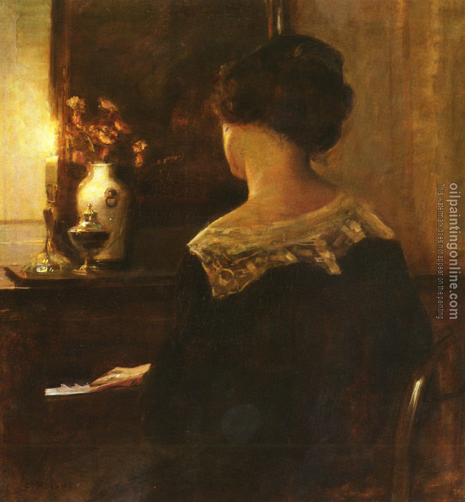 Carl Holsoe - A Lady Playing The Piano
